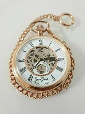 Jean Jacot Germany Skelett Taschenuhr Pocket Watch Handaufzug Spz-5