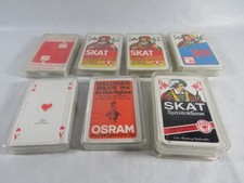 Kartenspiel Skatkarten mit Werbung - 2 x mit OVP Osram, Otto