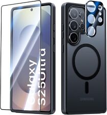 3in1 Hülle + Schutzglas für Samsung Galaxy S25 Plus Ultra Panzerfolie MagSafe 9H