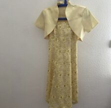 Abendkleid, Ballkleid, Cocktailkleid,  Bestick Gelb Hochzeit Kleid Mit Bolero