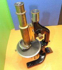Reichert Messing Mikroskop z. Aufbauen/Restaurieren + unbek. Kondensorhalter