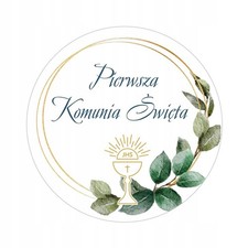 24 Kommunion Aufkleber IHS