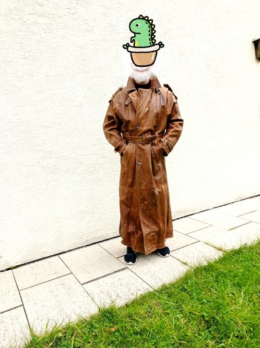 Vintage herren ledermantel - vintage, herren-ledermantel