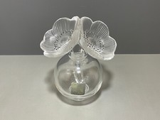 Lalique France Flakon Flacon Deux Anemones Zwei Blumen Anemone Floral Signiert