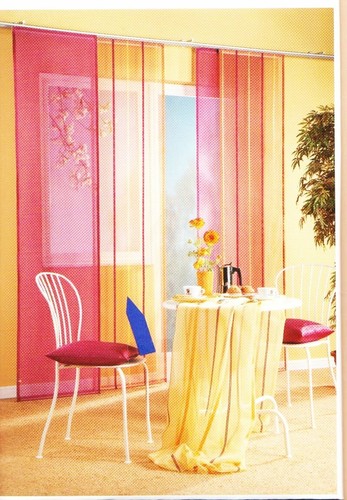 Schiebevorhang voile gelb - voile,