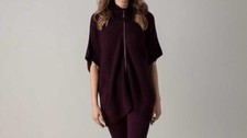 Damen Poncho lila S
