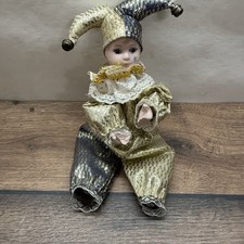 Harlekin Porzellan Puppe