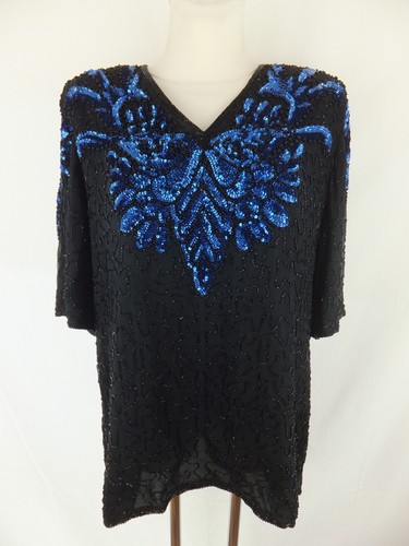 Frank usher vintage bluse 100 - frank, 100%