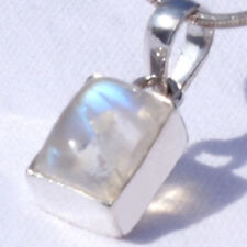 MO04 Mondstein SILBER 925 19mm Anhänger f. Ketten moonstone silver 925 w. VIDEO