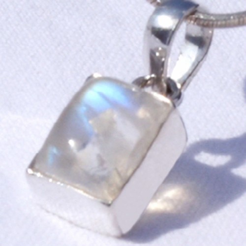 Mo04 mondstein silber 925 - silber, 19mm