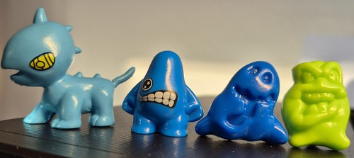 Miniaturfiguren b - 4x, z.
