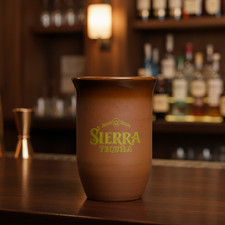 Sierra Tequila Tonbecher 0,4l Braun Glas Gläser NEU