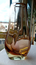 Große schwere Glas Vase - ZBS by Josef Cvrcek - dekorativ - Höhe 27 cm - 2,1 kg