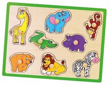 Zoo Holzklammer Puzzle 8 Stck