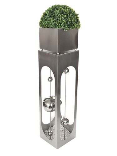 Pflanzsäule edelstahl patio - pflanzsäule,