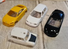 Herpa VW Golf, Audi, Seat und Mini Cooper Karosserie 4 Stück, Siehe Bild.