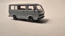 Aus Sammlungsauflösung WIKING VW LT 28, Bus, blaugrau, H0, Maßstab 1:87