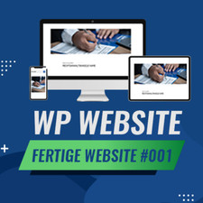 WordPress-fertige Website -
