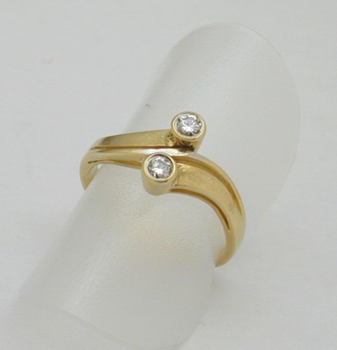 Damenring 585er gelbgold - damenring,