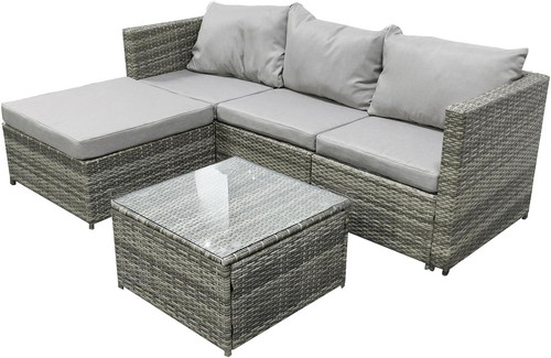 Sitzer rattan ecksofa - rattan,