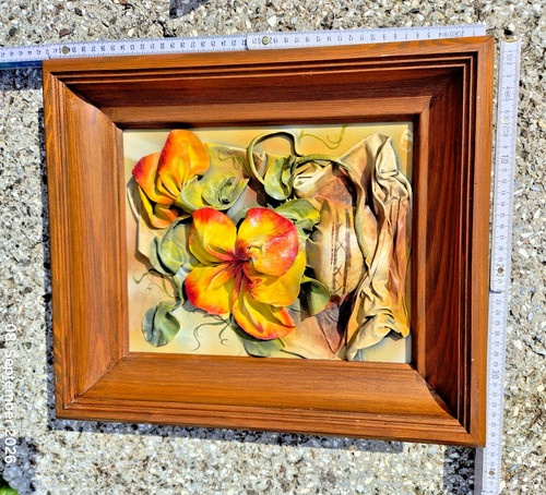 Wandbild holz leder - 3, d