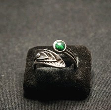 Silberring mit malachit 925 - silberring,