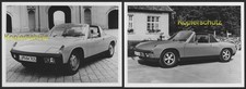 2 Werkfotos PORSCHE - 914/4 und 914/6 am Schloss Solitude - top Zustand