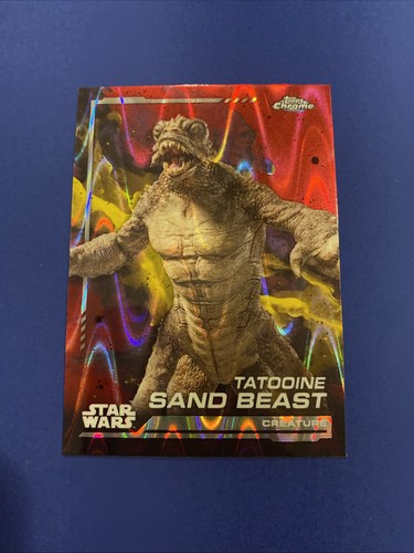 Star wars karte topps - star, chrome