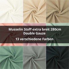 Musselin Stoff extra breit