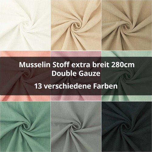 Musselin stoff extra breit - musselin,