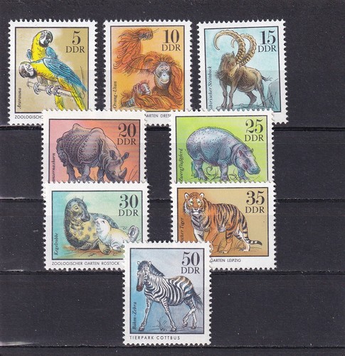 Briefmarken ddr zootiere - briefmarken,