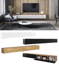 TV Hängeboard Lowboard Schrank Board in Hochglanz/ Matt 280 cm (2 x 140cm) Länge