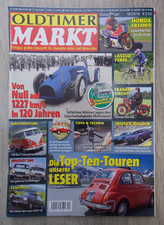 Oldtimer Markt Dezember 2012 12/2012 VW T1 Peugeot 204 Honda CB Glas BMW 3000 V8