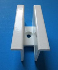 Alu-Doppel-Profilhalter für Balkonbretter - Weiß - Für Stoßverbindung - Kömabord