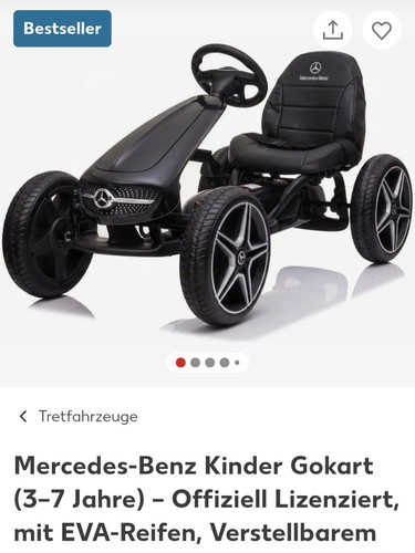 Mercedes tretauto gokart - tretauto, gokart,