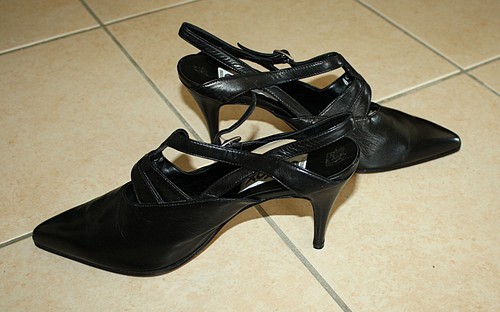 Oxmox leder pumps schwarz - leder, pumps,