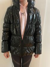 Più Più Italy Daunen Jacke schwarz glanz Winter Ski Snow Damen Gr.38 Gr.40 Gr.42