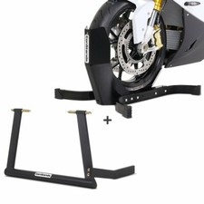 Set Motorrad Montageständer Center Pro + Motorradwippe Easy Plus sw matt S-E1