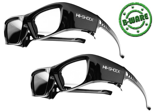 Shock brille black - 2x,