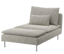 Ikea Soderhamn Chaiselongue Bezug, viarp beige/braun 204.544.91