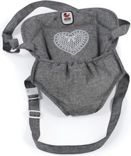 Puppentragegurt Jeans Grau