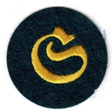 Ärmelabzeichen Wehrmacht Schirrmeister maschinegestickt 2.WK original