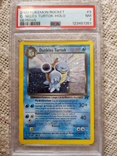 Pokemon Karte Dunkles Turtok 3/82 Holo Team Rocket PSA 7 Deutsch Near Mint Rare
