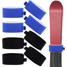 4pcs Verstellbare Ski -Wraps Bindungen Leicht weiche Skibefestigungsbänder Skig