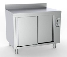 Gastro Wärmeschrank 1600mm – Edelstahl, 2 Türen, 1 Regal, 30–80°C, 1,5kW, 230V