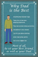 Blechschild 18x12 why Dad is