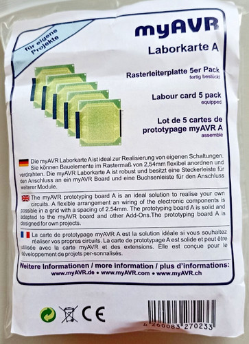 Myavr laborkarte 5er pack - myavr, a-