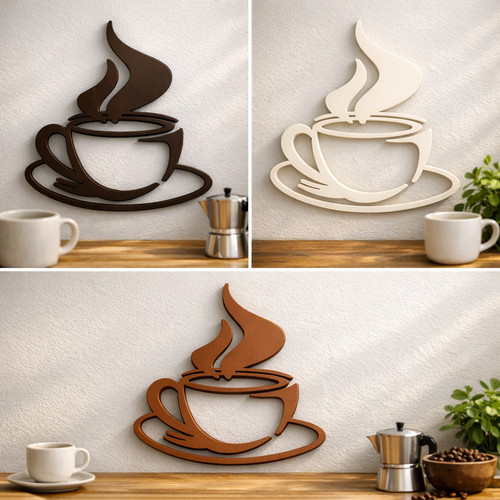Wand kaffee deko - kaffee, logo