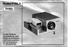 Bedienungsanleitung Manual Diaprojektor Rollei P66A