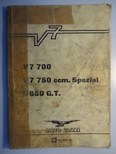 Moto Guzzi V7,  750 Spezial, V7 850 GT orig. Reparatur Anleitung, 1.Aufl., 70 er